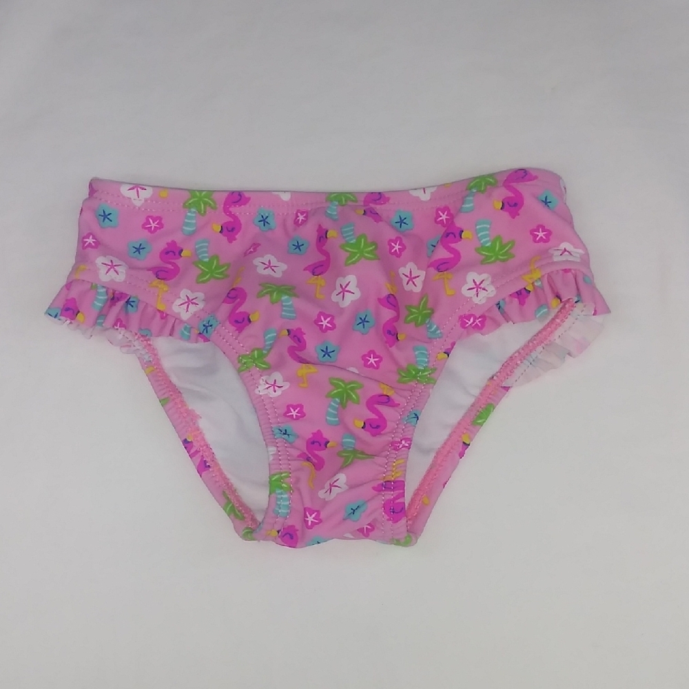 Kiko & Max Pink Kids Swim Bottoms with Fun Print